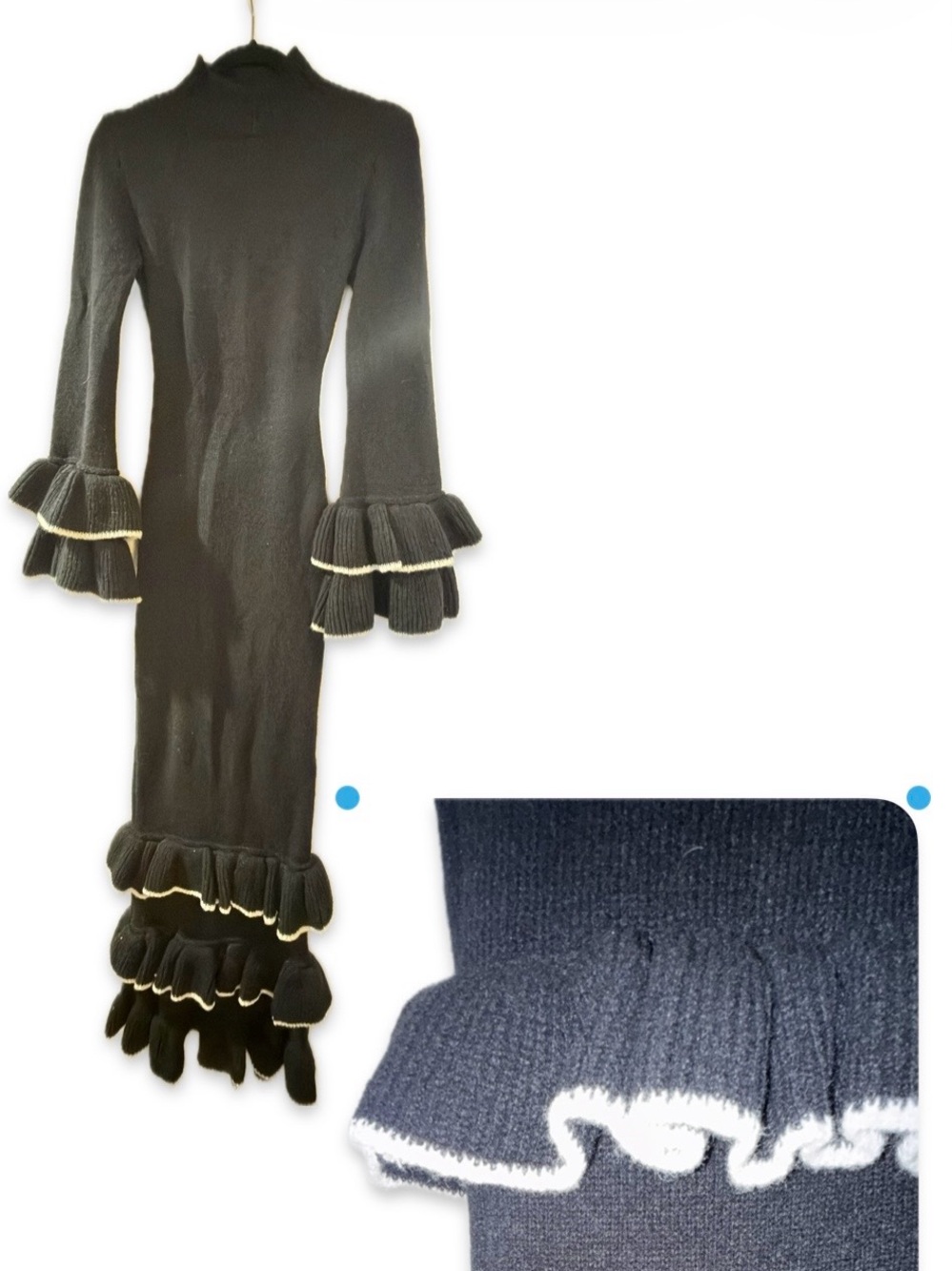 Fashion Nova Ruffle cuff and hem